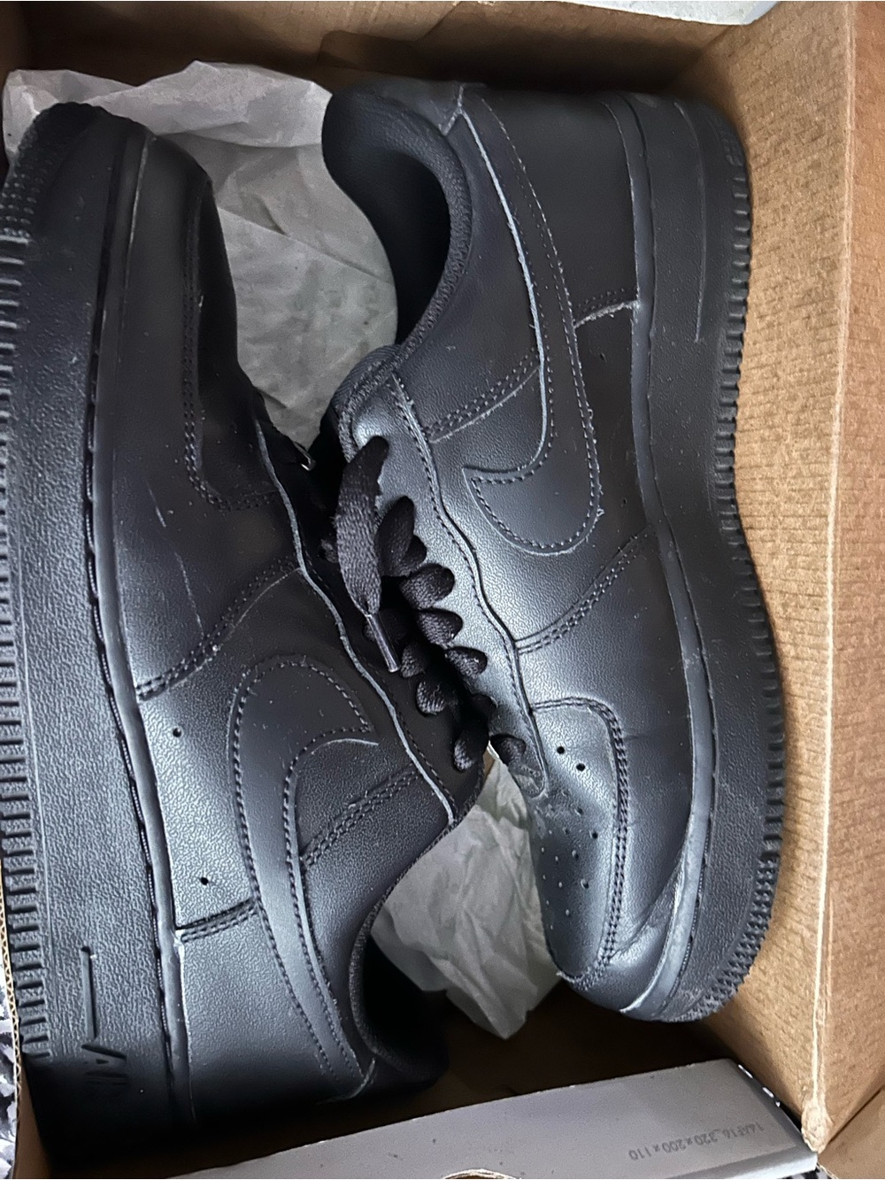 Black Men's Low-Top Air Force Ones